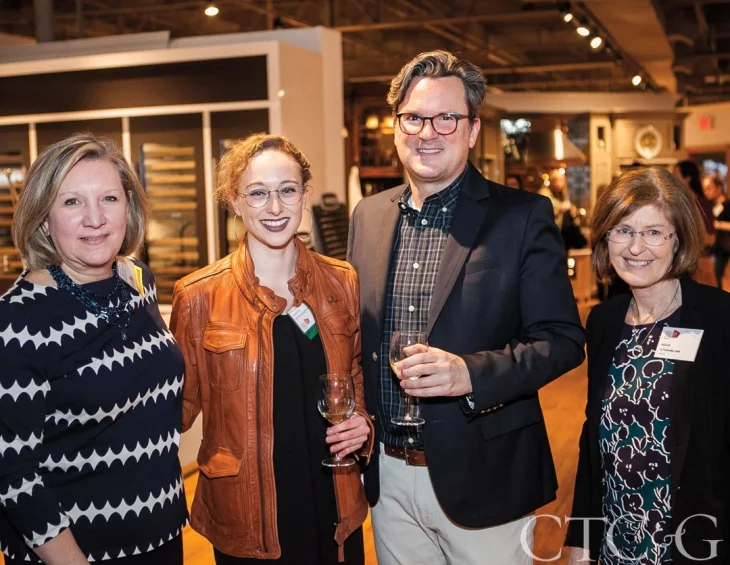 Ellen (2nd from left) at the ASID CT Design Matters event. February 2017. Photo Courtesy of Paul Bickford for Landinophoto. As seen in Cottages & Gardens CT.