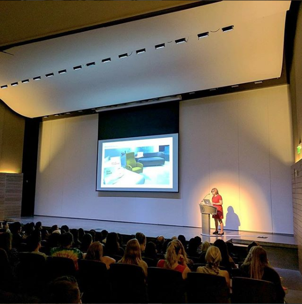 Rosalyn presenting at SCAD in September.