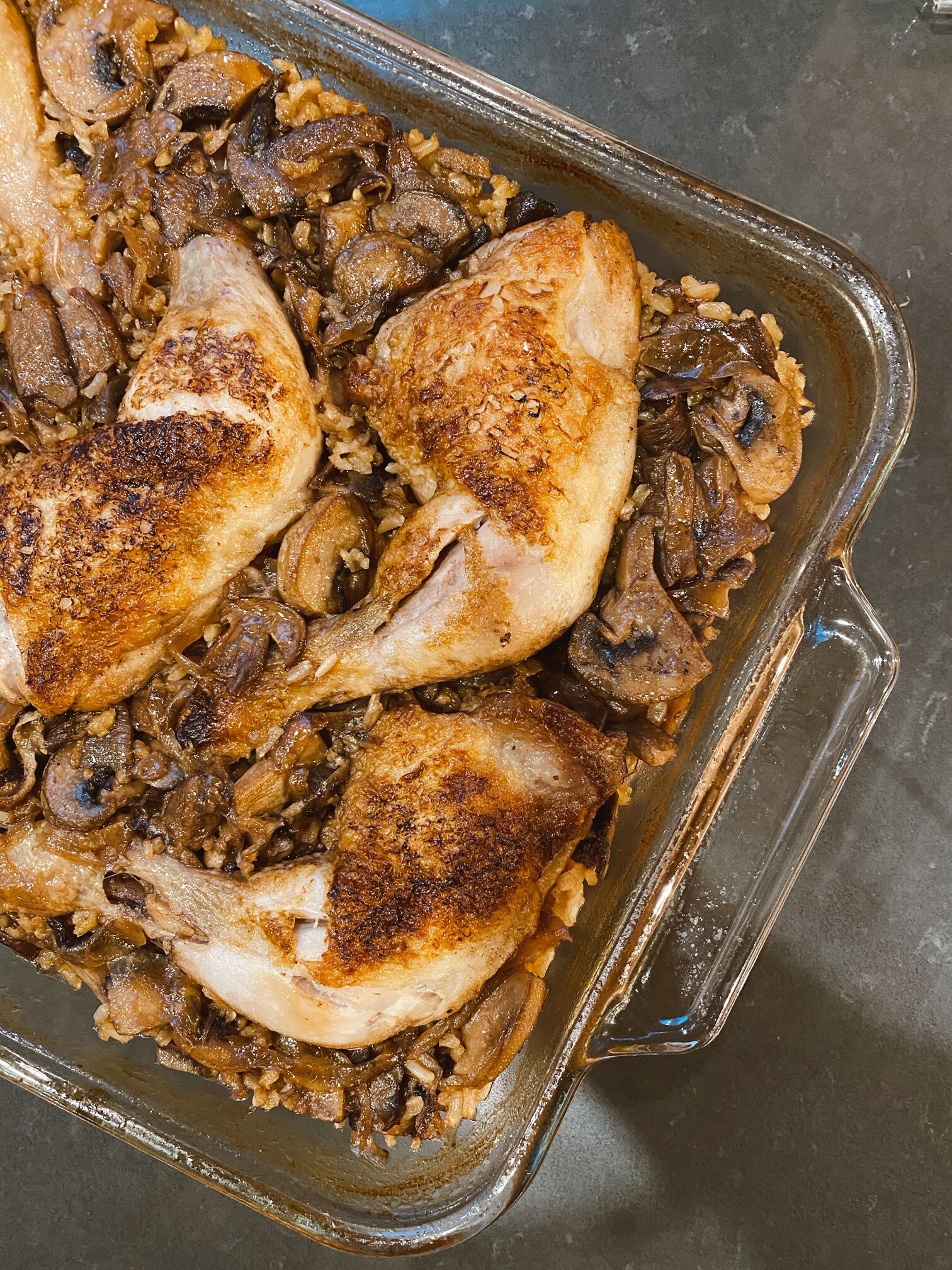 ONE POT CHICKEN &amp; MUSHROOMS