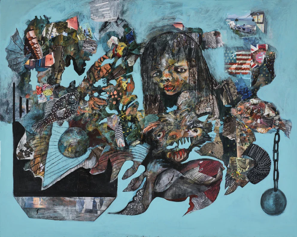System’s Mess-122×153 cm-Mixed media on canvas-2016-Dubai