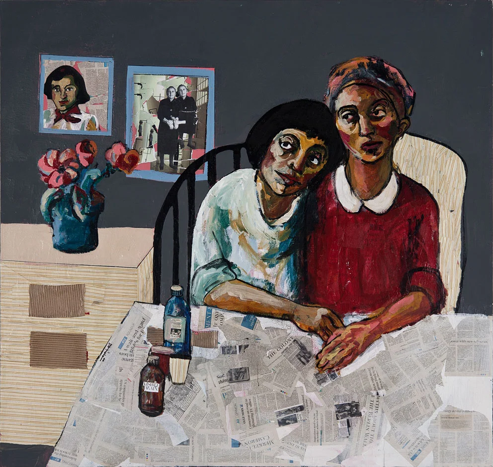 ‘Untitled’-142 x 149 cm.-Mixed Media on Canvas-Dubai