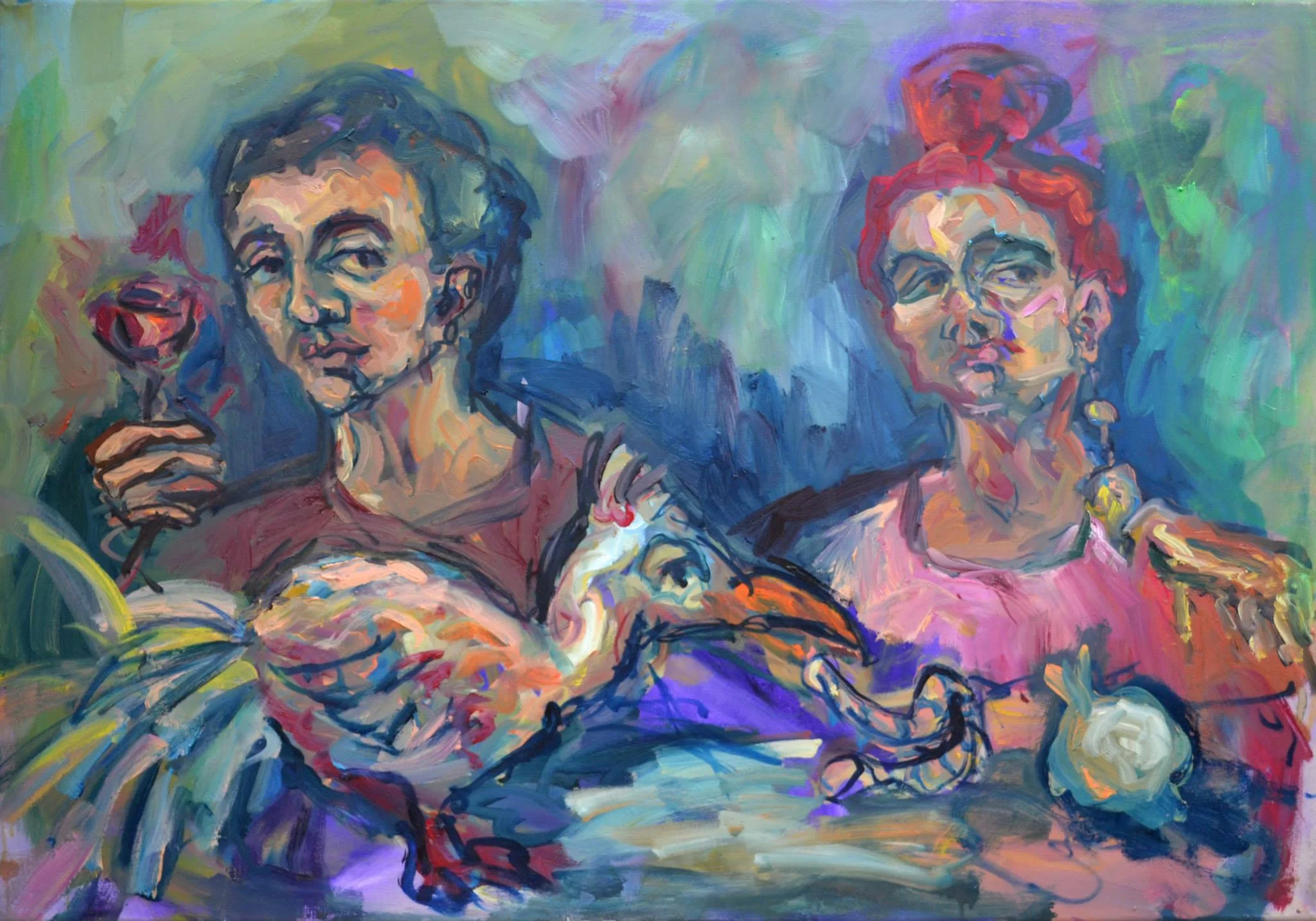 Woman rules-Oil on Canvas-70 x 100 cm-2014 – Damascus