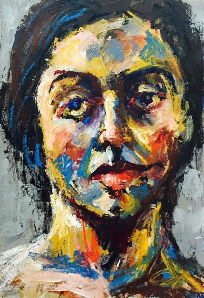 Self Portrait-70×50 cm-Oil on canvas-Dubai- 2015 Sold