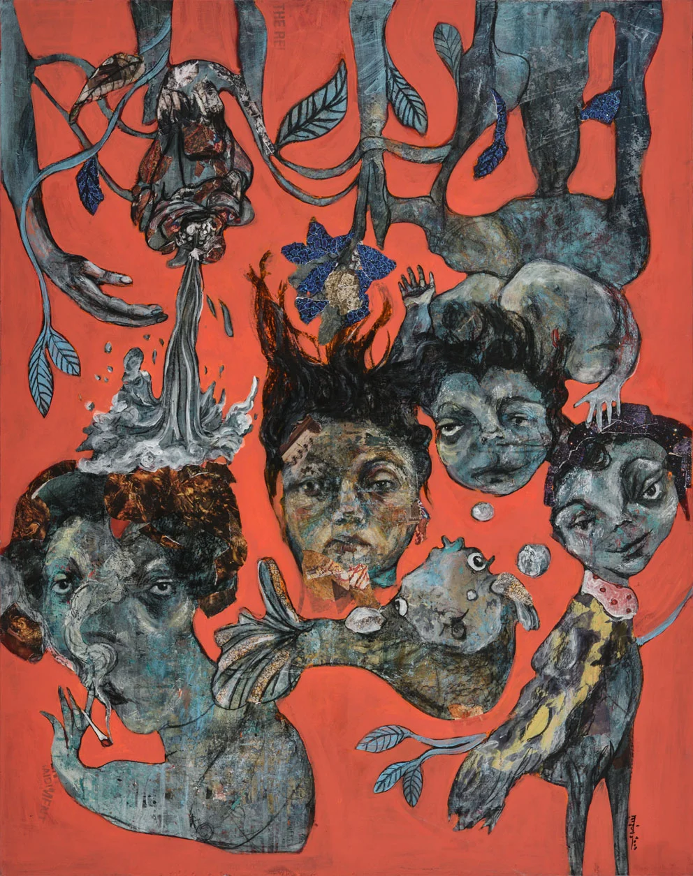 Stranger things-150 x 120 cm-Mixed media on canvas-2016 – Dubai