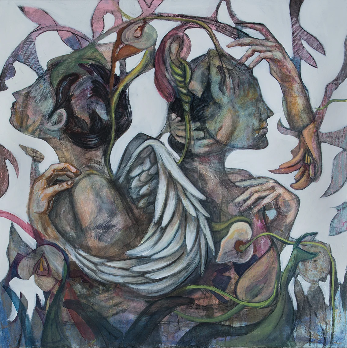 Gemini-100x100cm-Acrylic on canvas-2018-Dubai