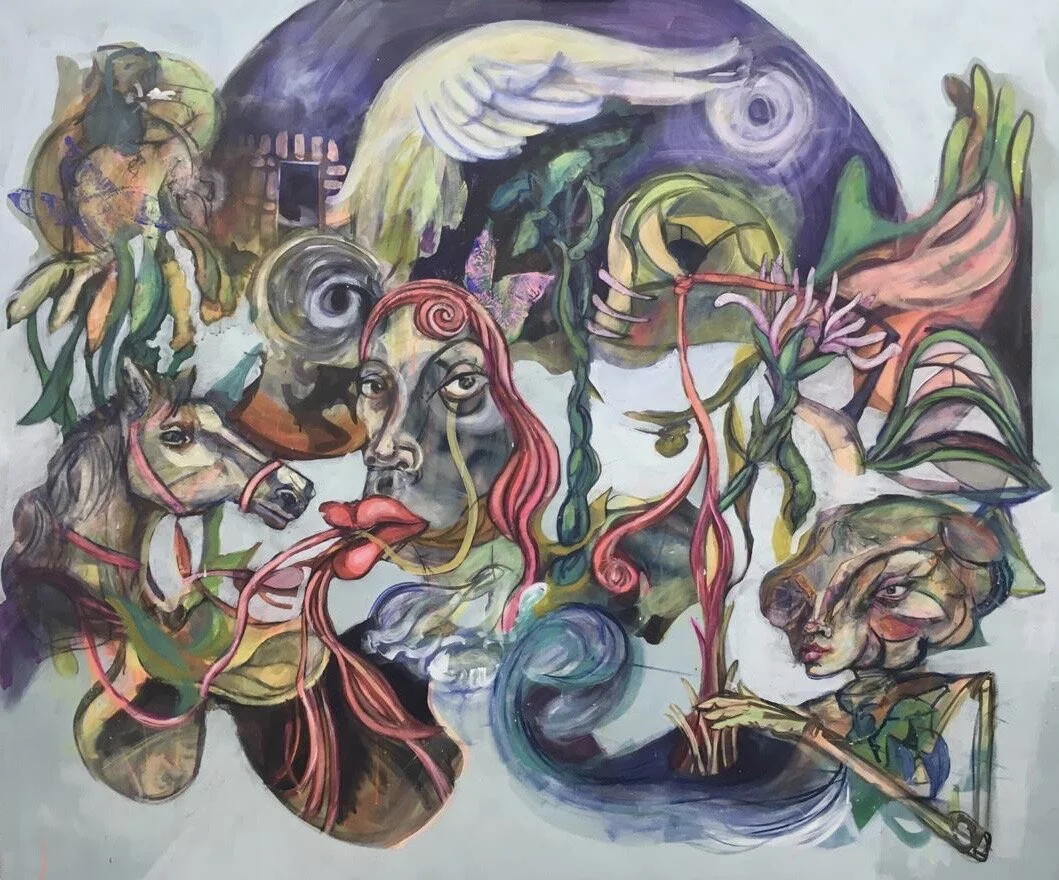 Gossip-Acrylic on Canvas-160x180cm-2018-Dubai 