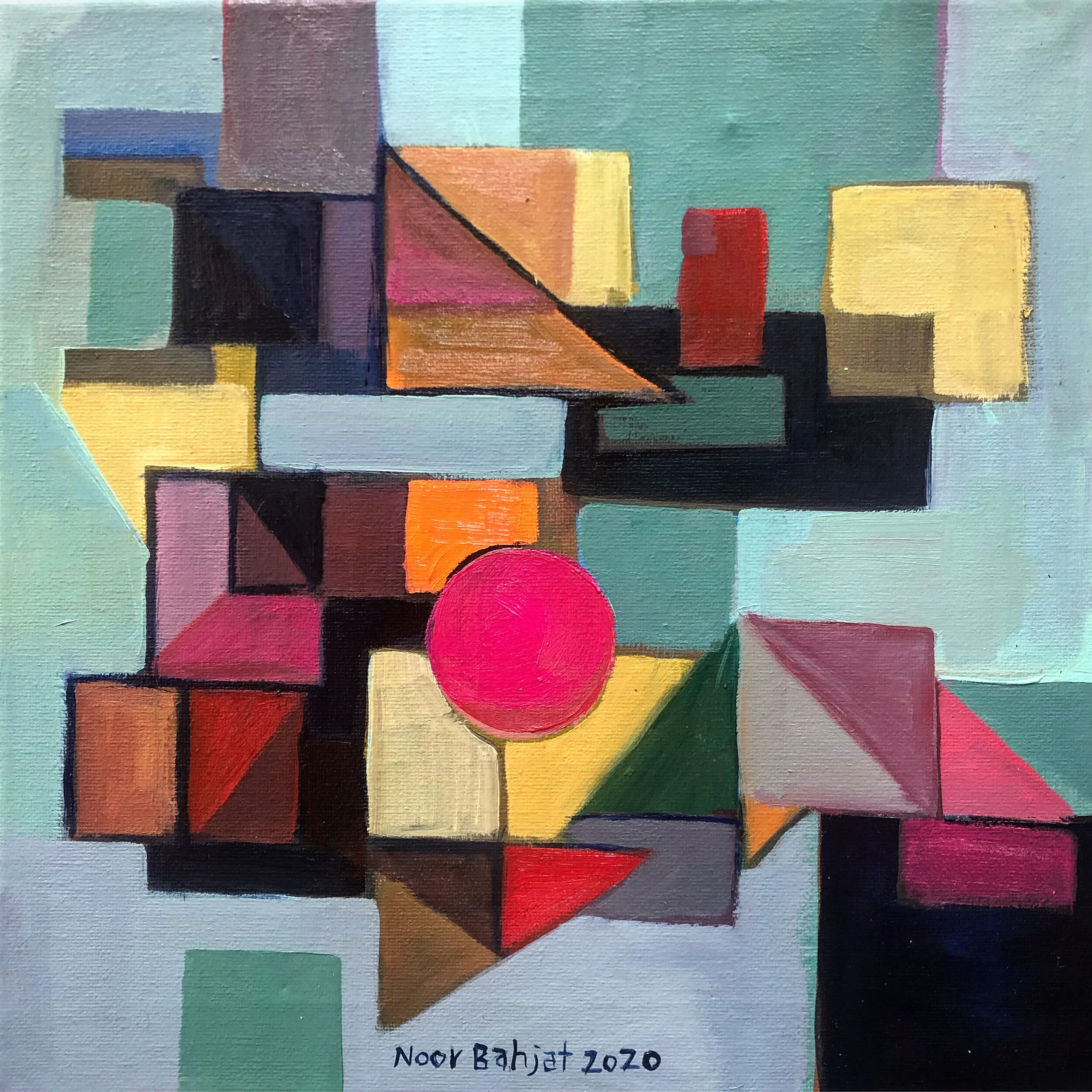 For the love of Paul Klee 2-Oil on Canvas-30x30cm-2020-Dubai