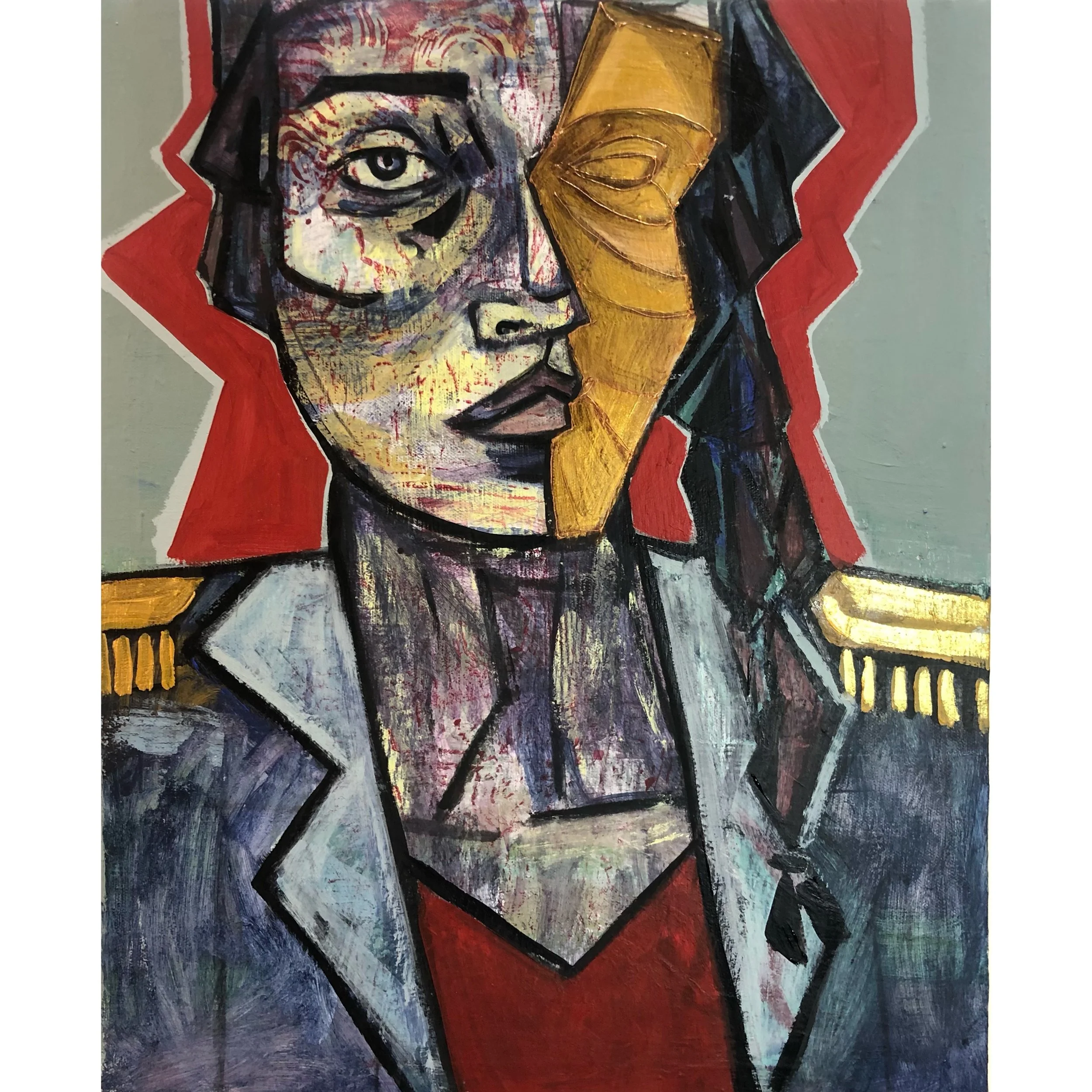 Boom-50x40cm-Acrylic on canvas-2021-Dubai