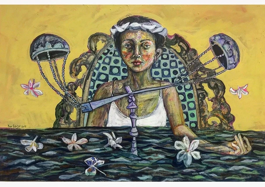 Finding balance- 100x150 cm- Acrylic on canvas -2019- Dubai