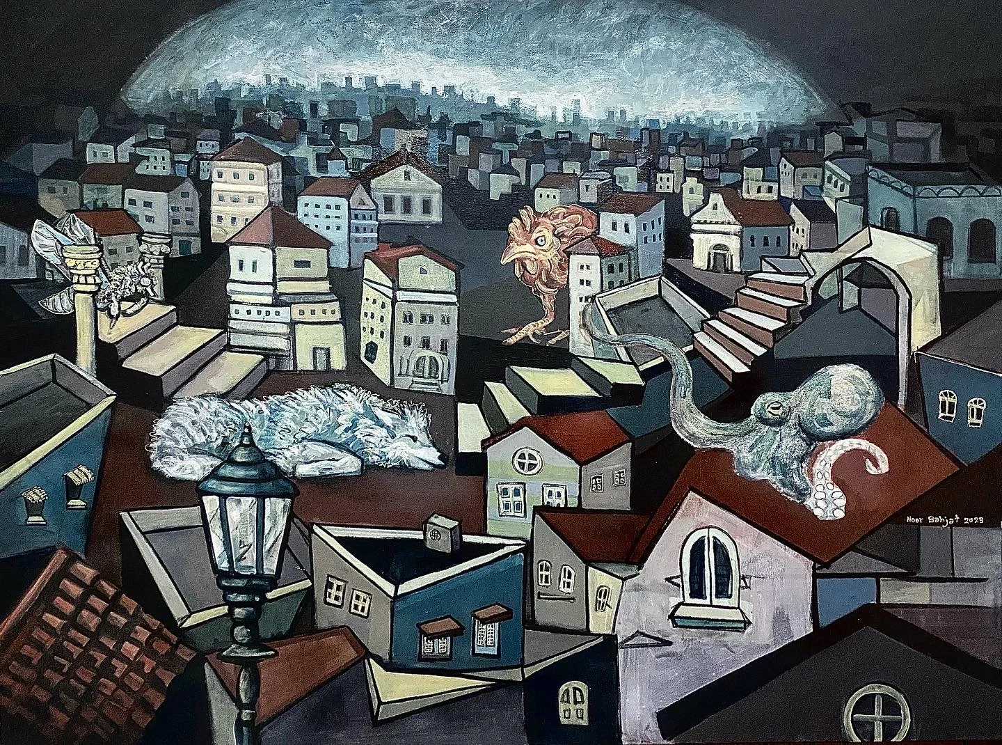 Resilience-100x120cm-Acrylic on canvas-2023-Dubai