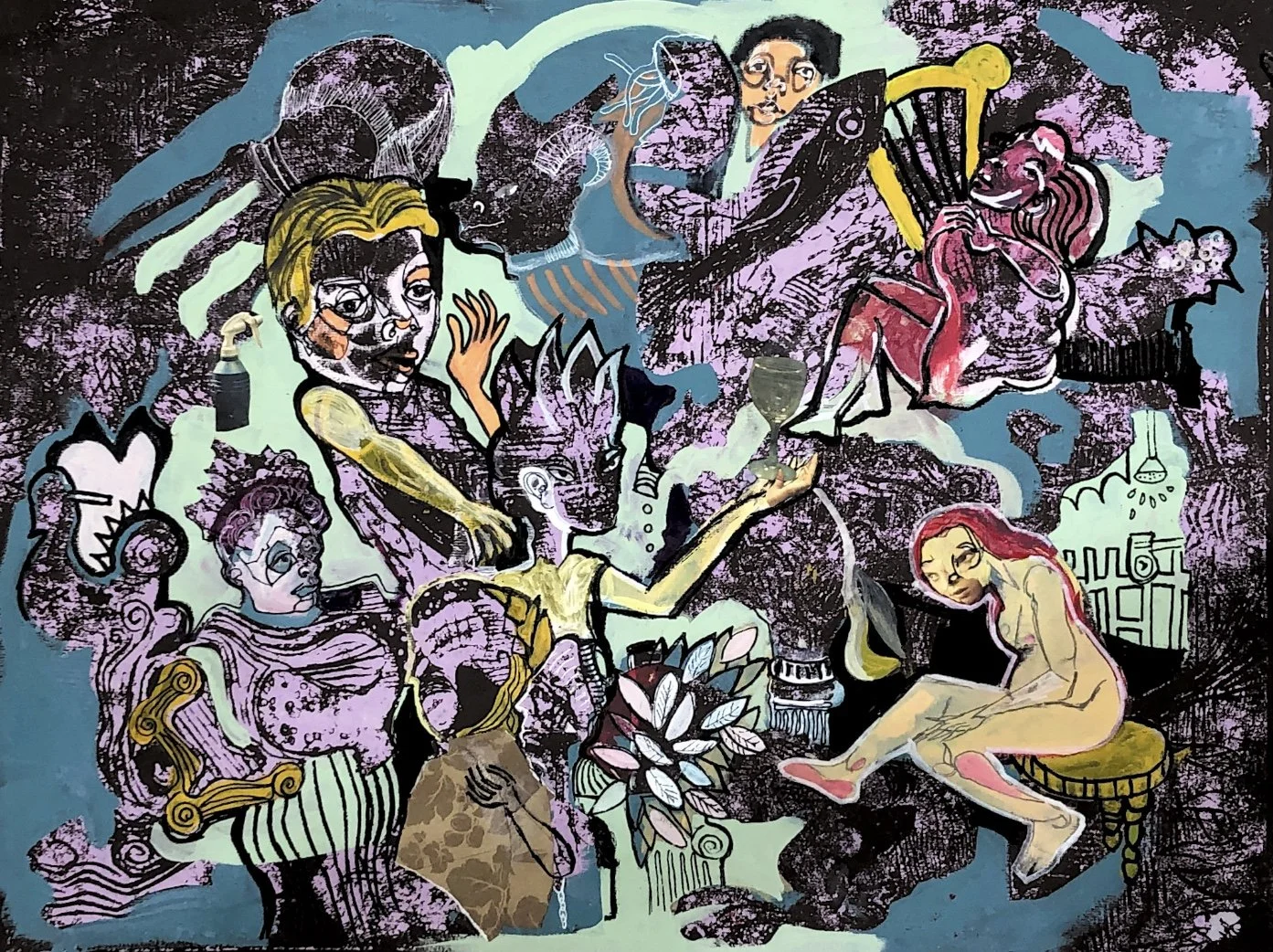 Roman music-A2-Mixed media -2018-Dubai