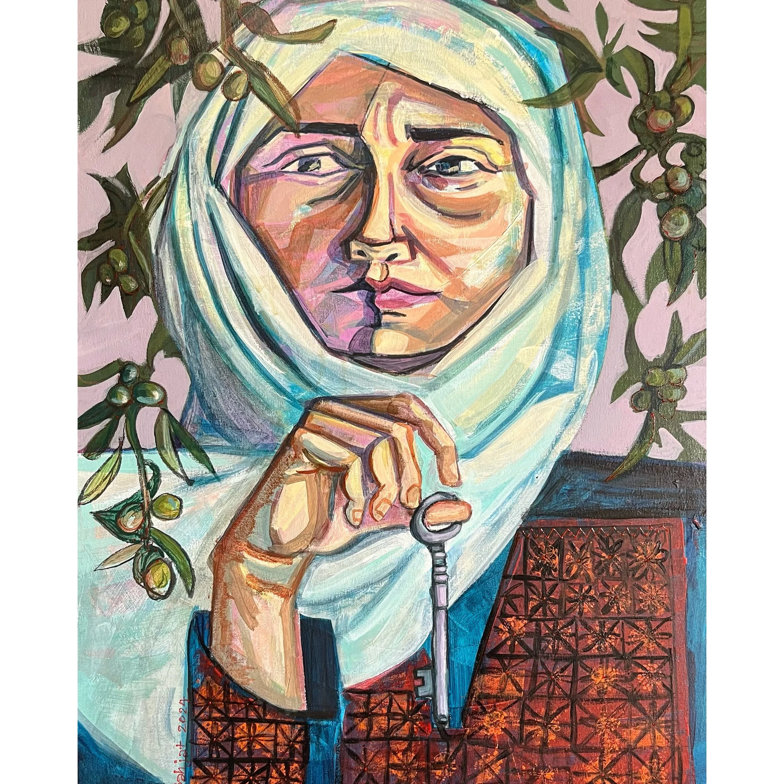 I'm coming hom-70x50cm-Acrylic on canvas-2024-Dubai