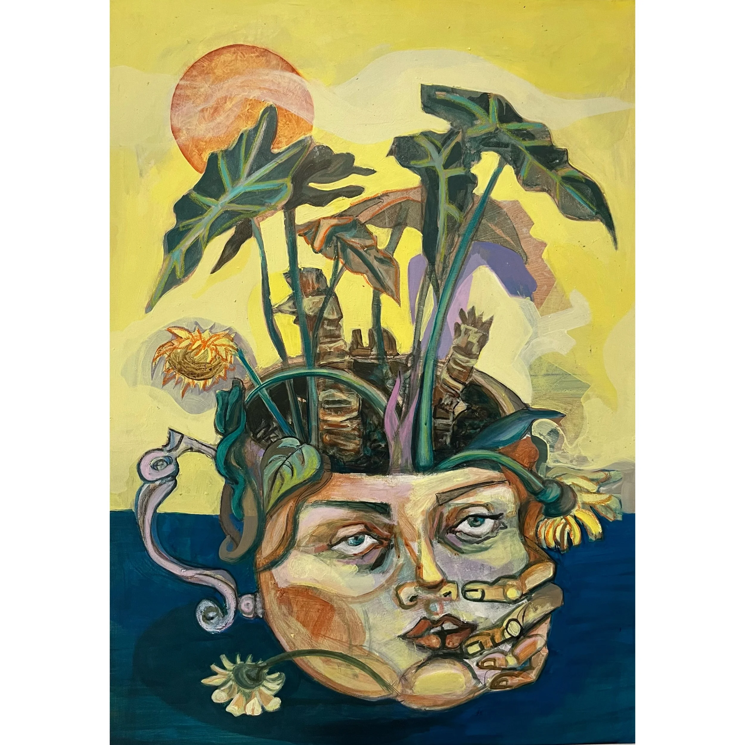 Slowness-70x50cm-Acrylic on canvas-2024-Dubai