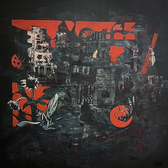 Humiliation- 120x120cm- Acrylic on canvas - 2023-Dubai