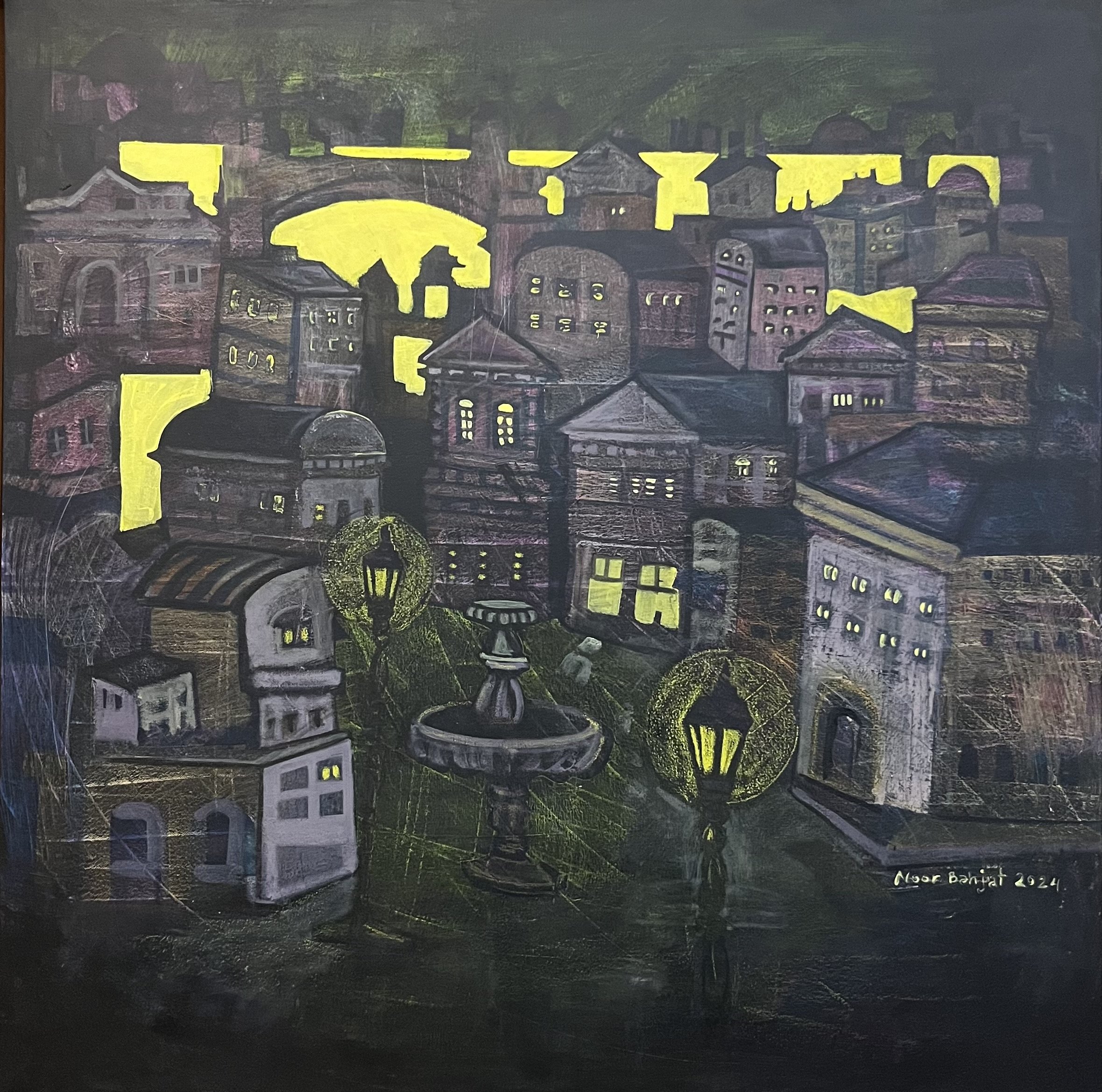 Occupation-80x80cm-Acrylic on canvas-2024-Dubai