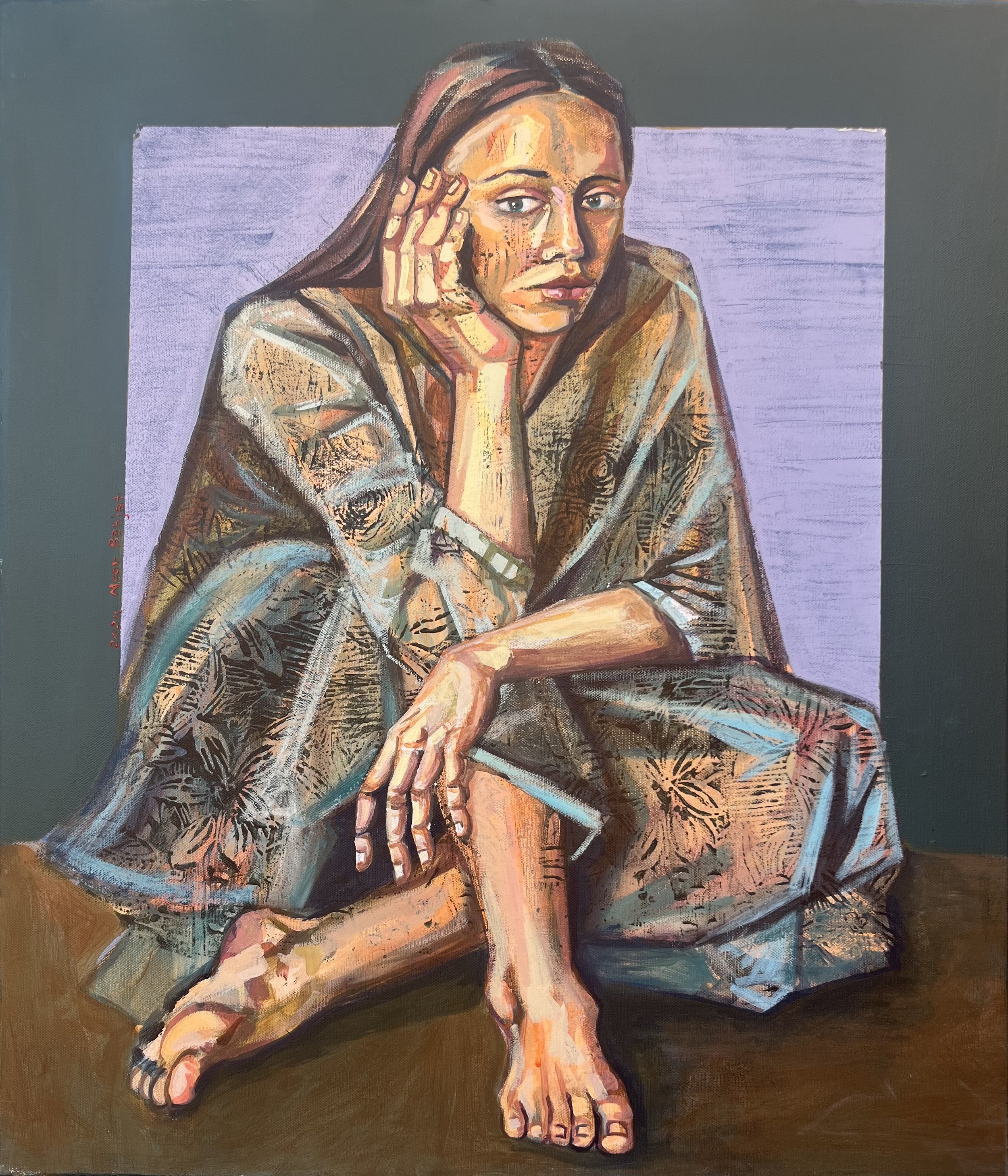 Never give up-70x60cm-Acrylic on canvas-2024-Abu Dhabi