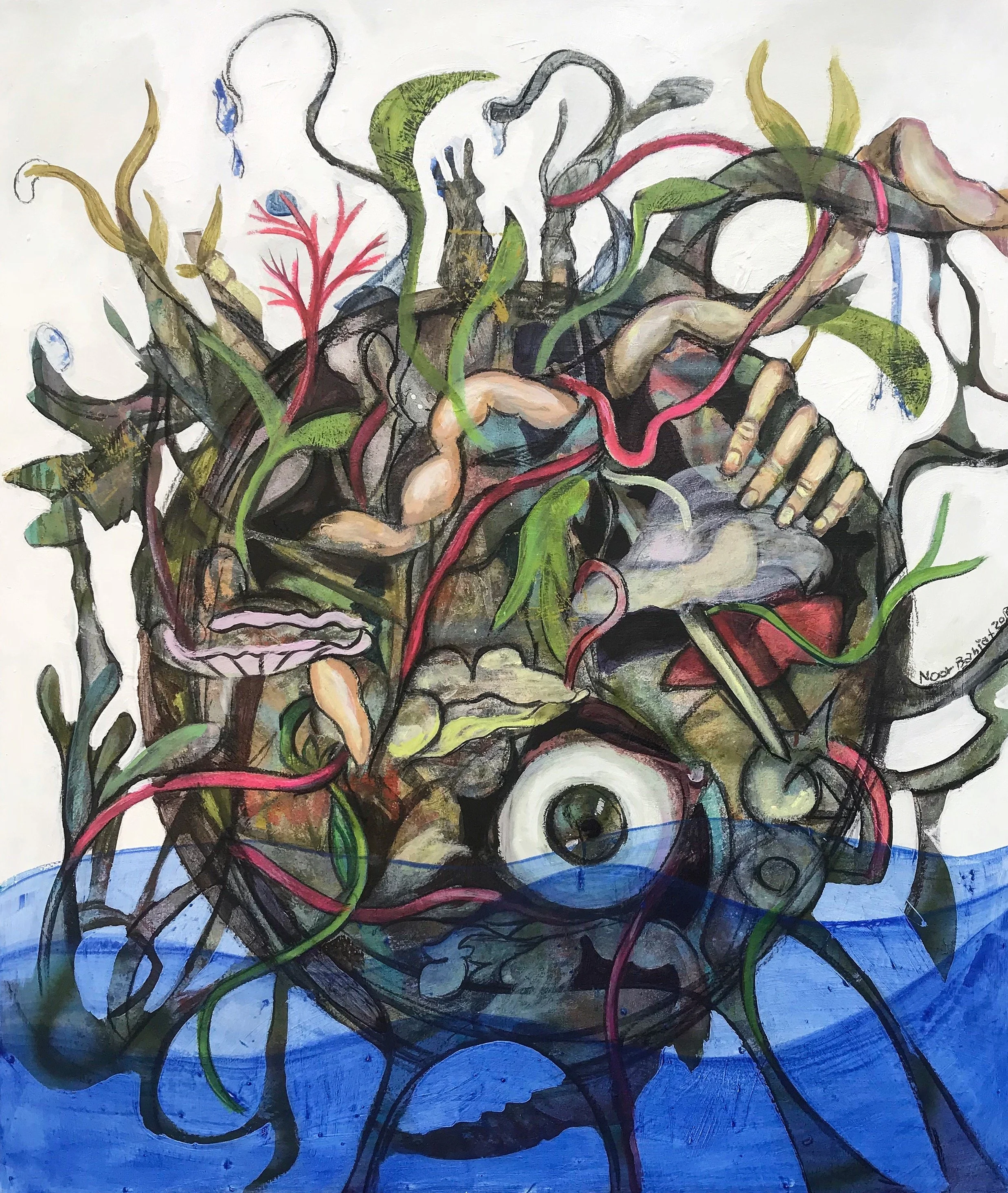 Agriculture-100x80cm-Acrylic on canvas-2019-Dubai