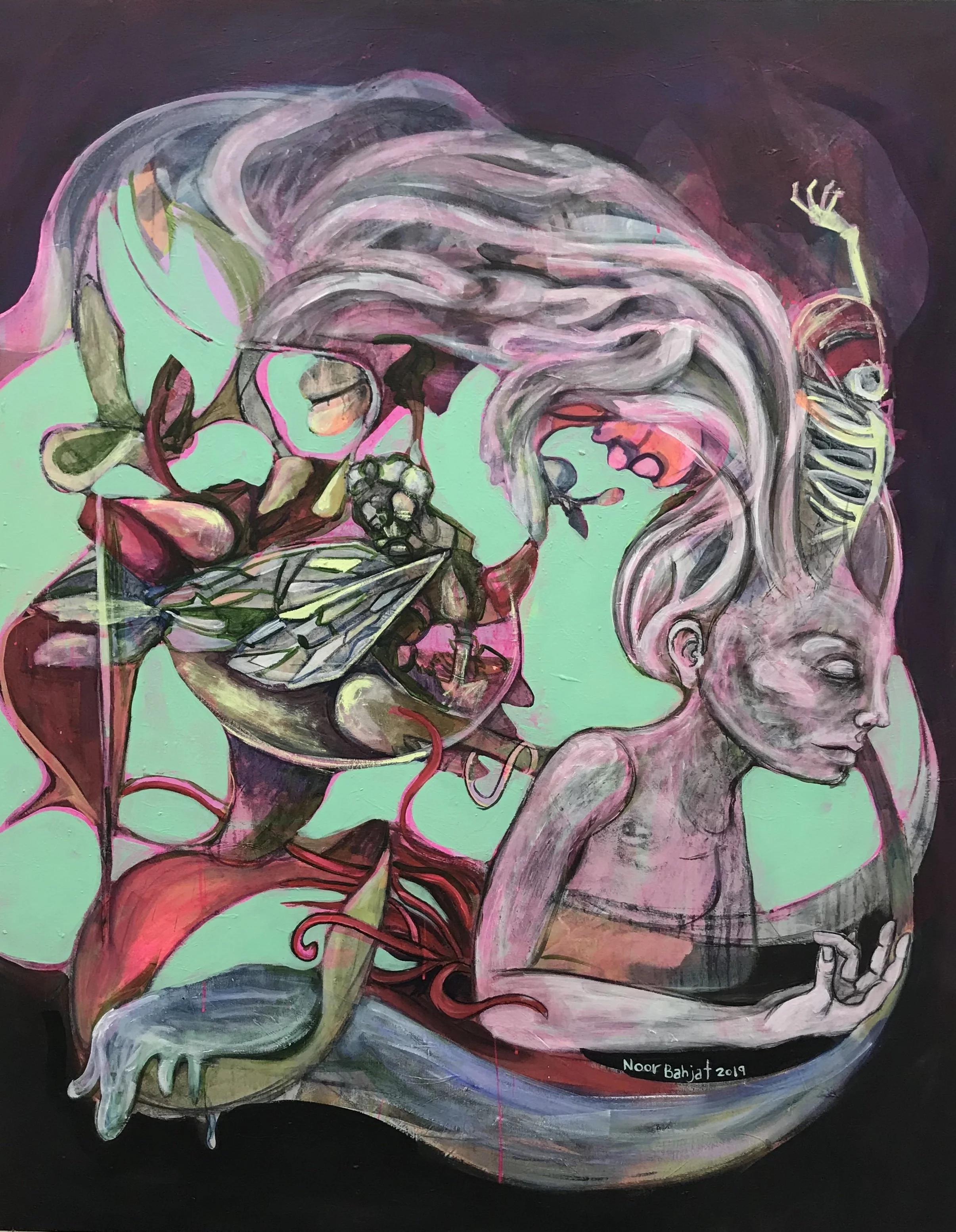 Mindfulness-150x120cm-Acrylic on canvas-2019-Dubai 