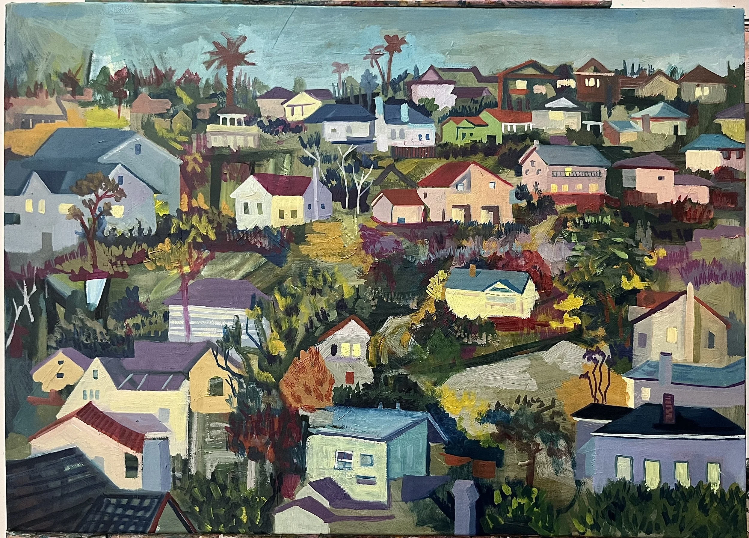 Country Side -50x70cm-Oil on Cancas-2026-Dubai 