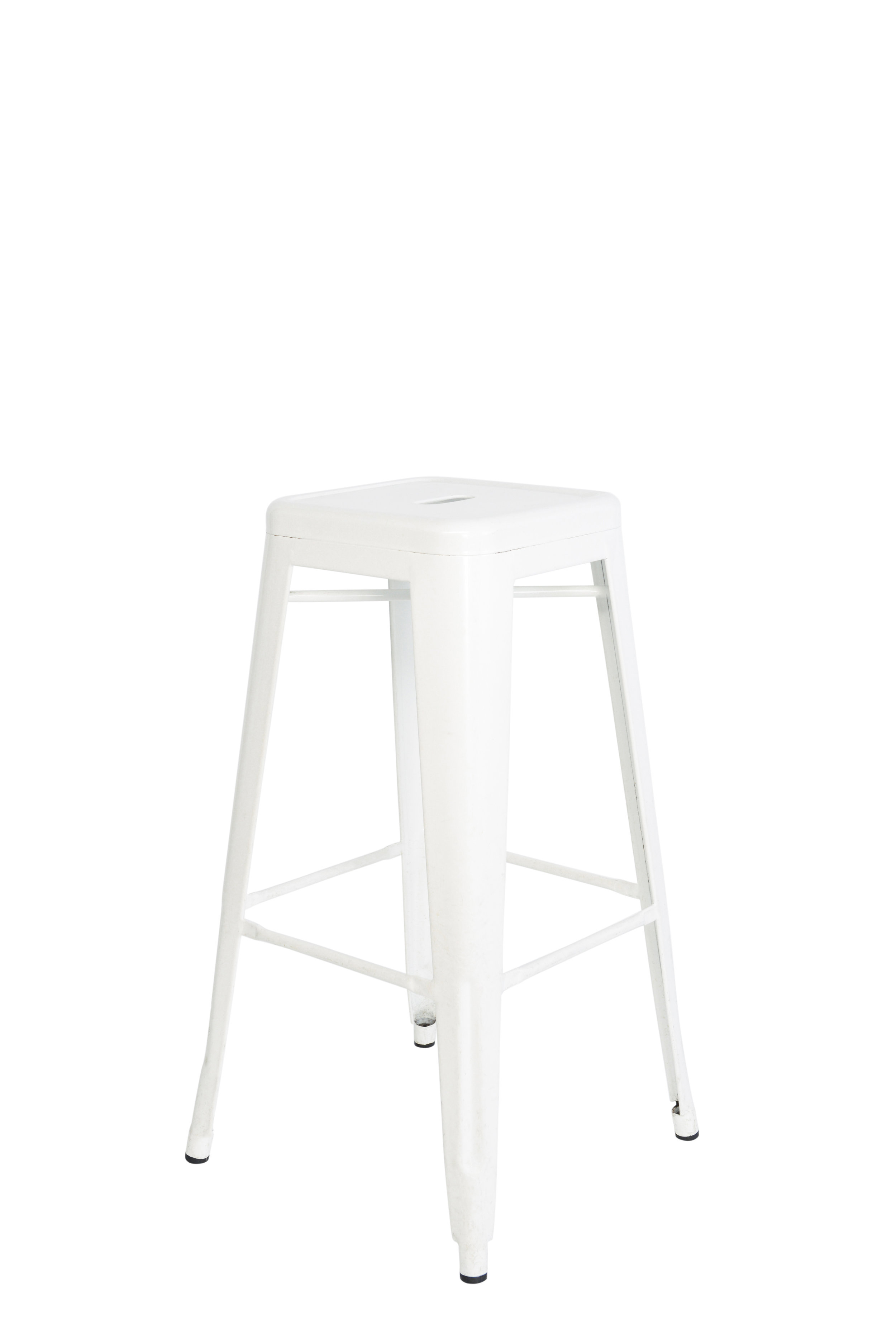 White metal stools qty. 8