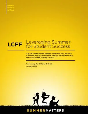 LCFF: Leveraging Summer for Student Success