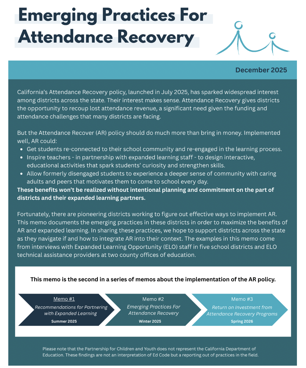 Attendance Recovery Brief:  Emerging Practices For Attendance Recovery