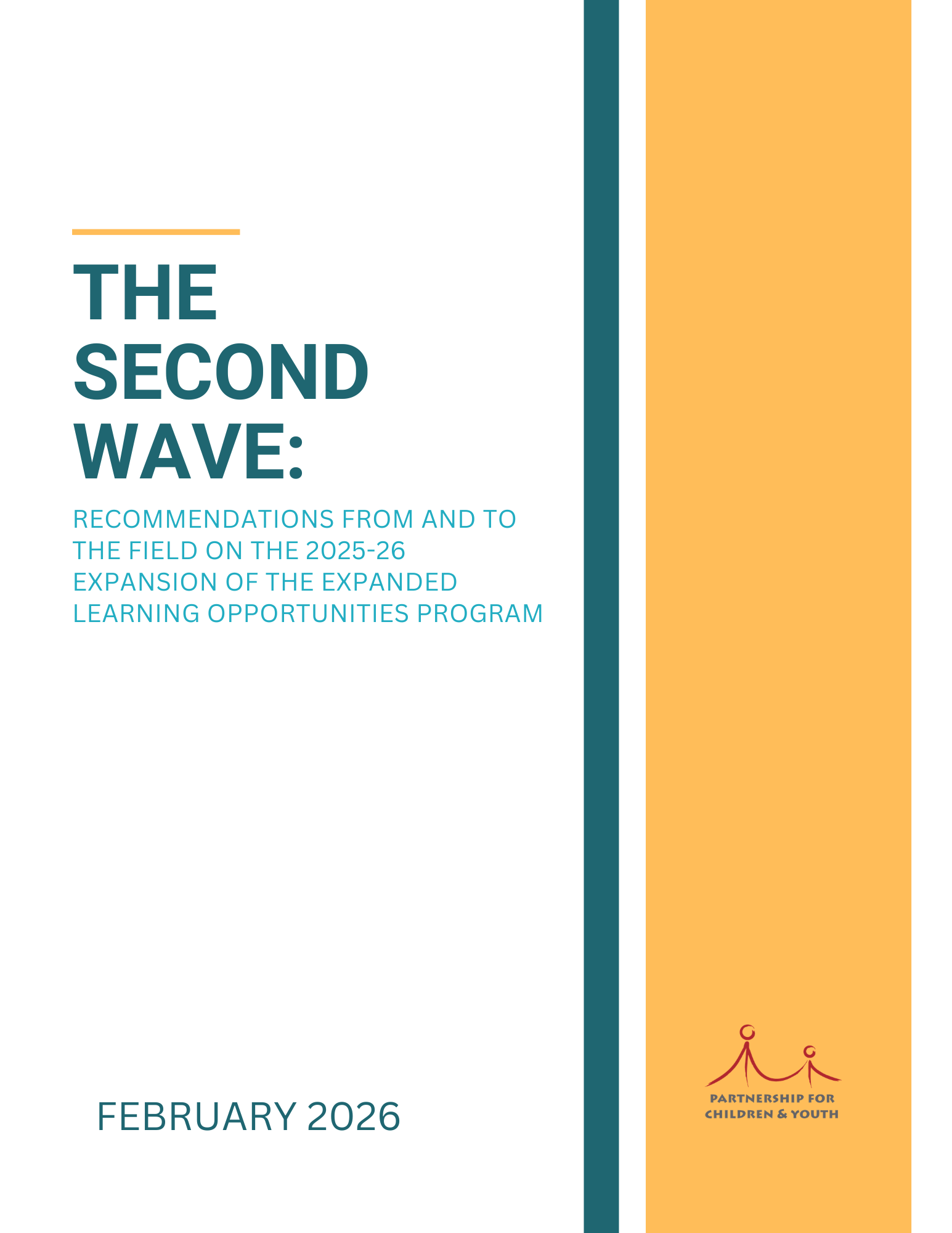 SECOND WAVE: RECOMMENDATIONS FROM AND TO THE FIELD ON THE 2025-26 EXPANSION OF ELO-P