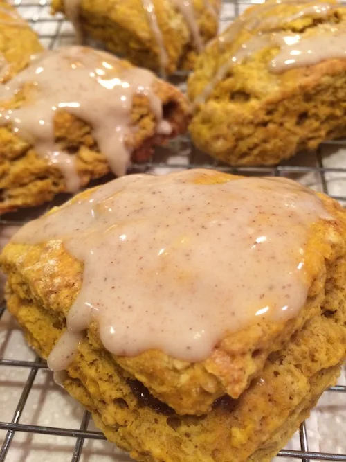Glazed Pumpkins Scones 