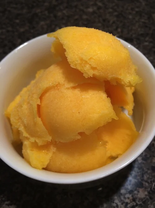 Homemade Mango Sorbet