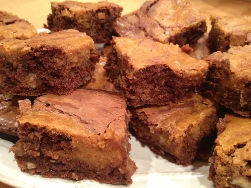 Chocolate Pumpkin Brownies