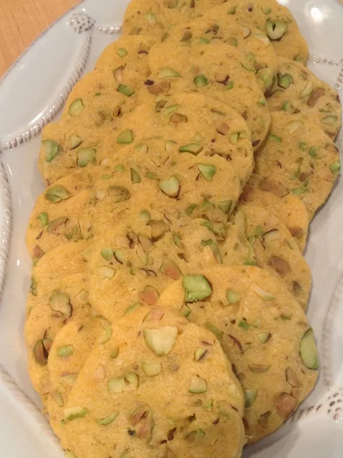 Pistachio Cheese Crackers