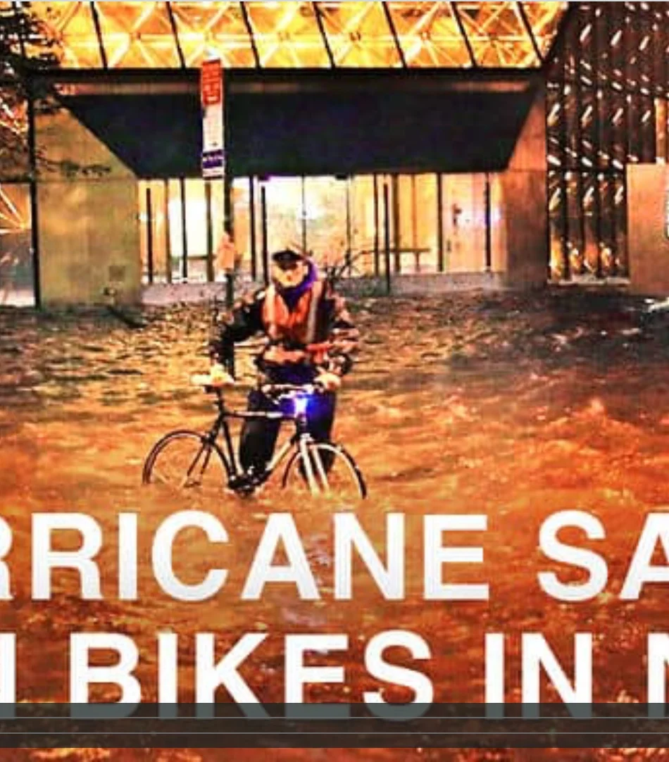 Hurricane Sandy on Bikes