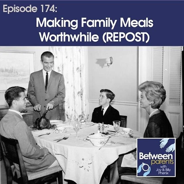 During this time of quarantine, we’re all having LOTS of family meals. As great as sitting around the dinner table sounds, sometimes it’s challenging to make it meaningful. We get it! We’re living the same life.

This week we thought we’d pull this episode from our vault to remind us of the difference sitting around the table makes in connecting as a family.

Listen on your favorite podcast app or directly online at betweenparentspodcast.com/podcasts