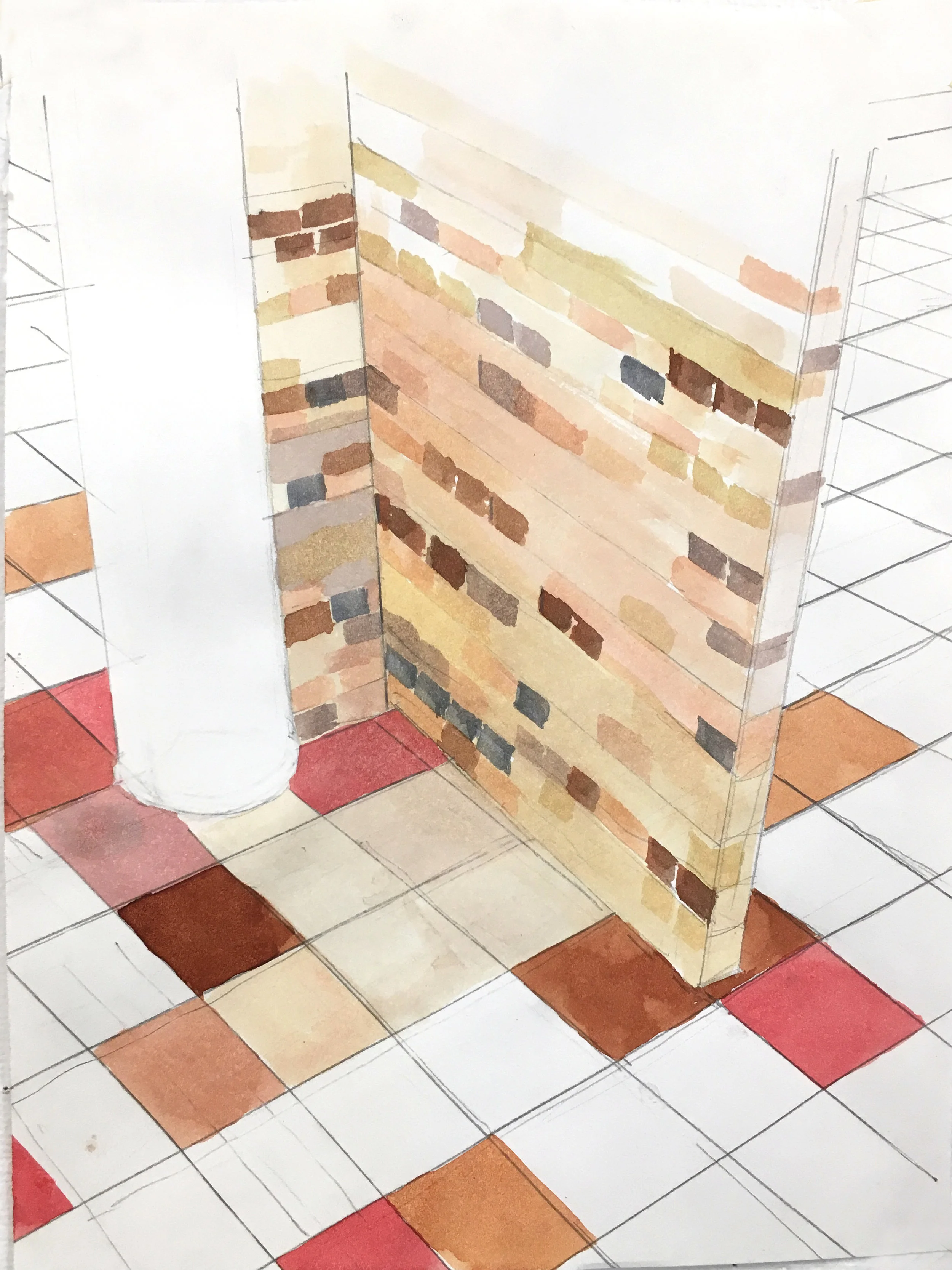 kiln bricks tile floor