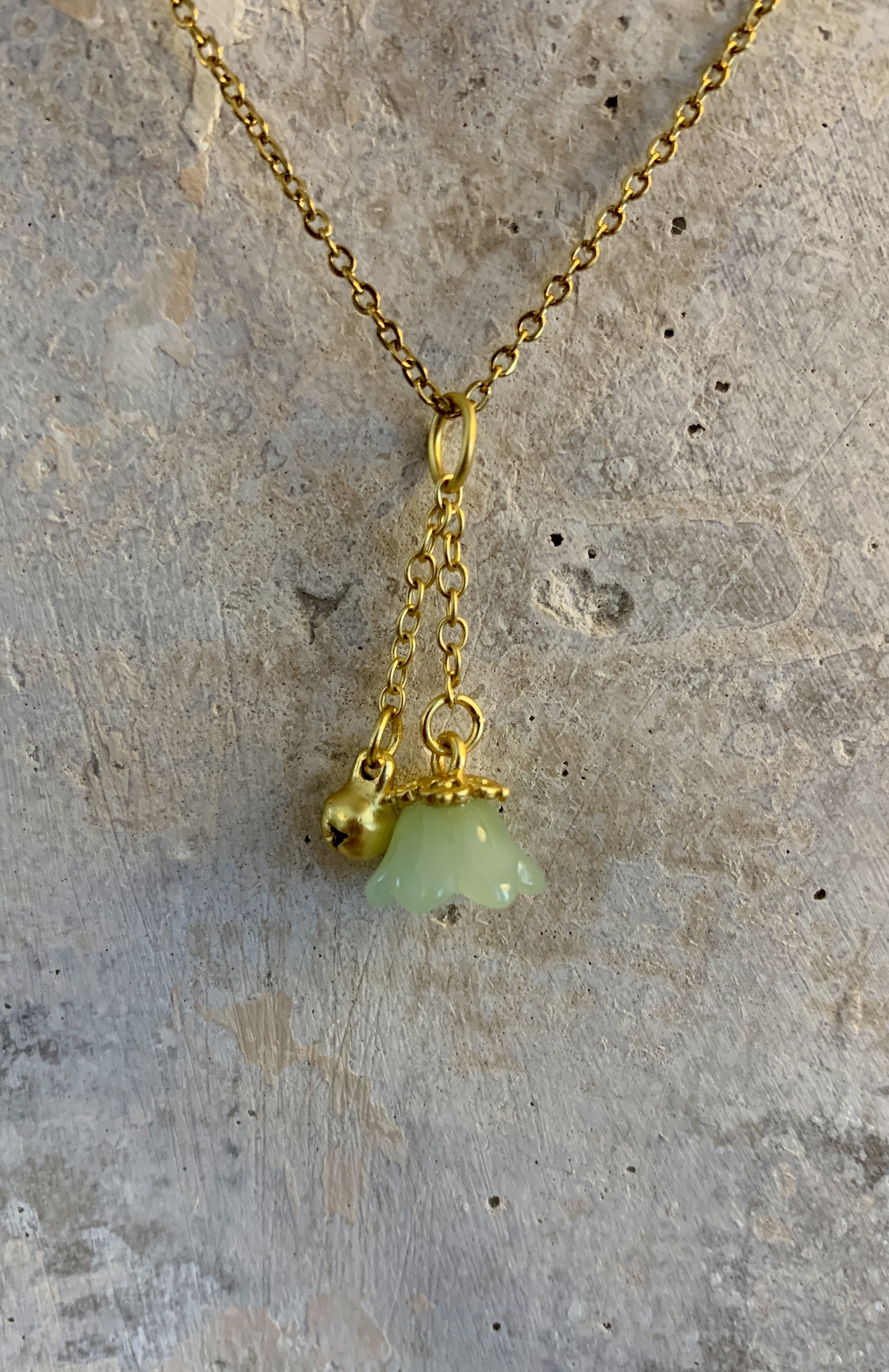 Jade Flower Goddess Necklace