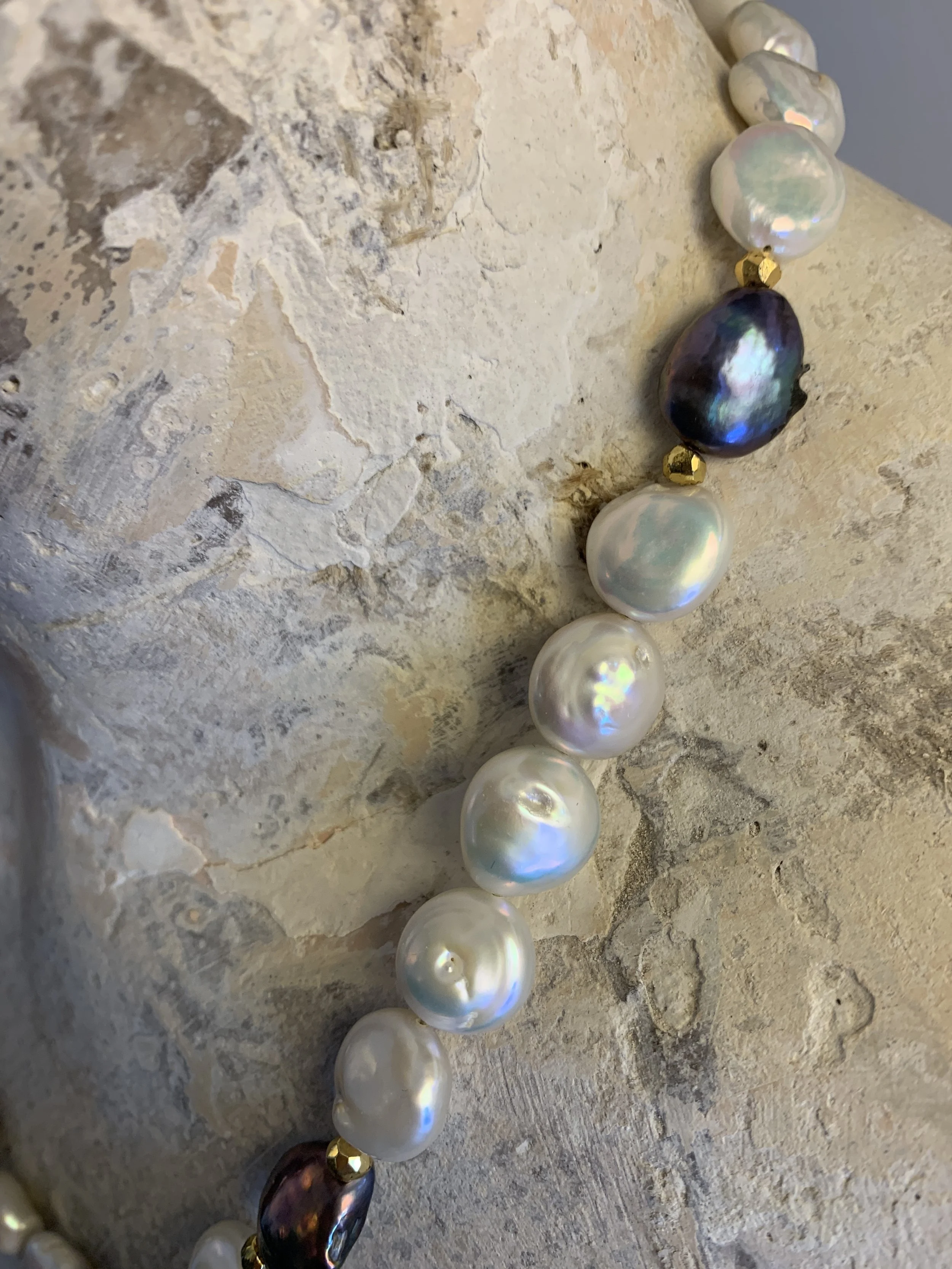 Blue Moon Pearl Necklace