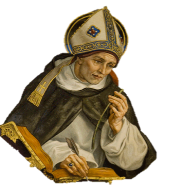 St. Albert the Great was a Dominican, born around 1206, noted for his great works in the natural sciences. Among his students were St. Thomas Aquinas. St. Albert is the patron saint of scientists.