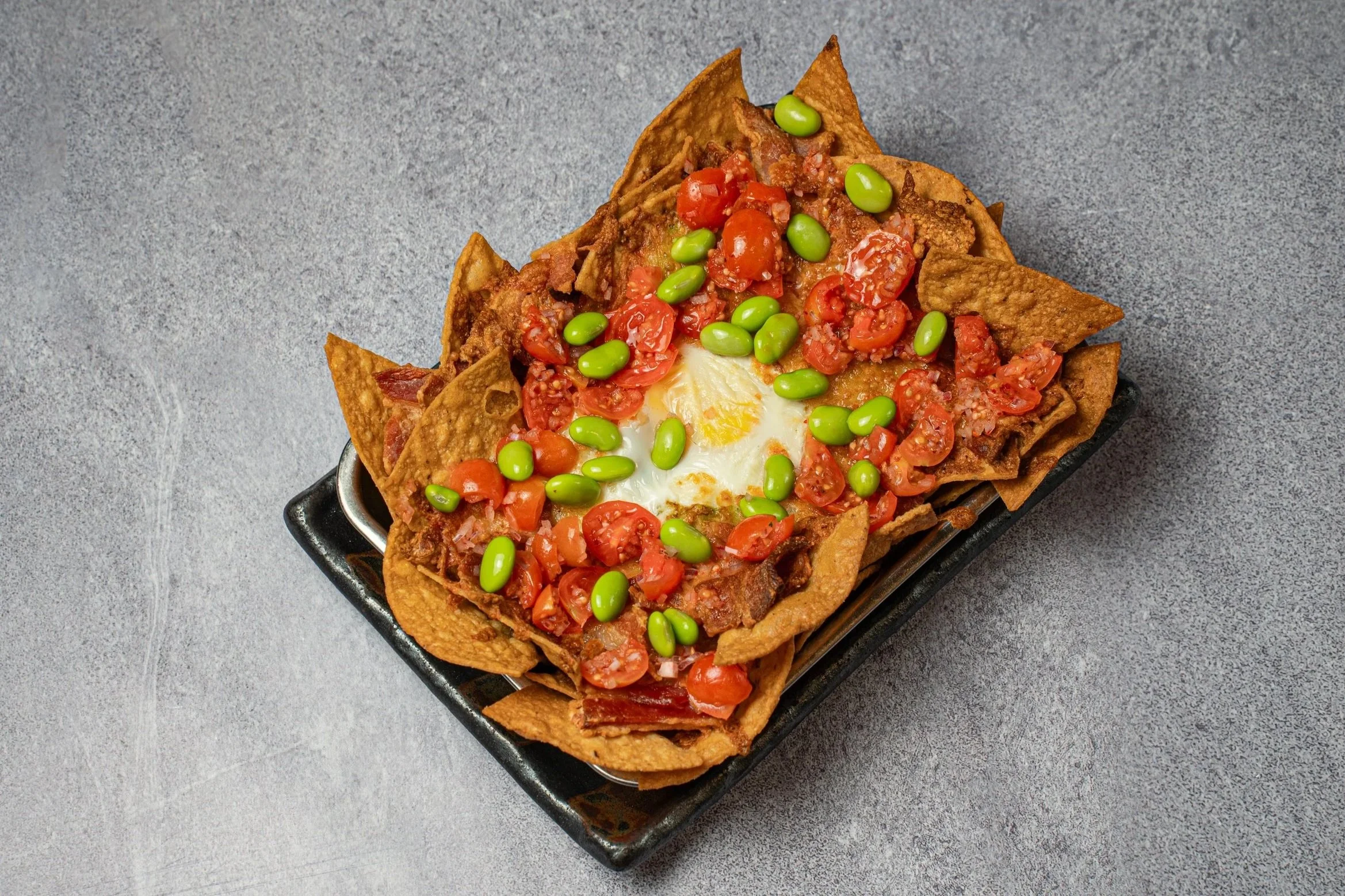 Edamame Nachos $13