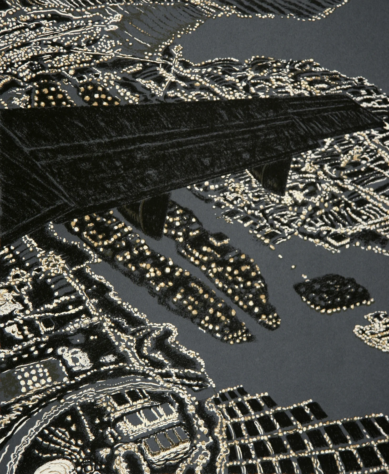 Night View Wing II 1992, 5-c screenprint, sh: 29.75"x 21.75", ed: 23. $7000. (rare)