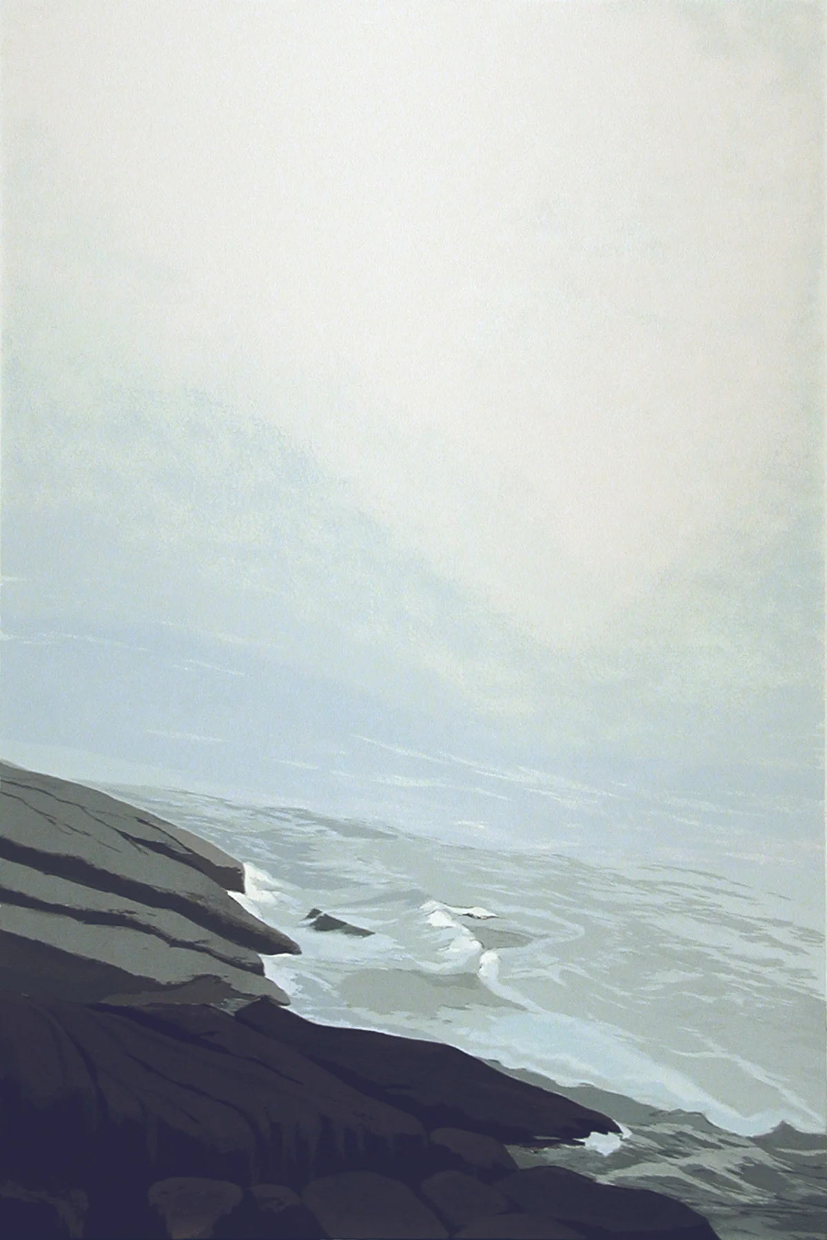 Monhegan Island 1995, 17-color screenprint, sh: 41"x 28.5", ed: 32. $750.