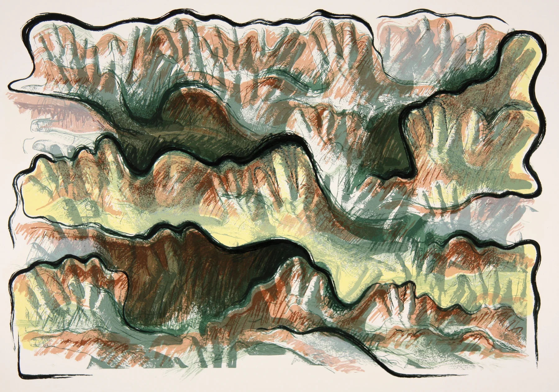 Beyond the Forest 1990, 13-c screenprint, 21.75" x 29.75", ed: 51 . $1250.