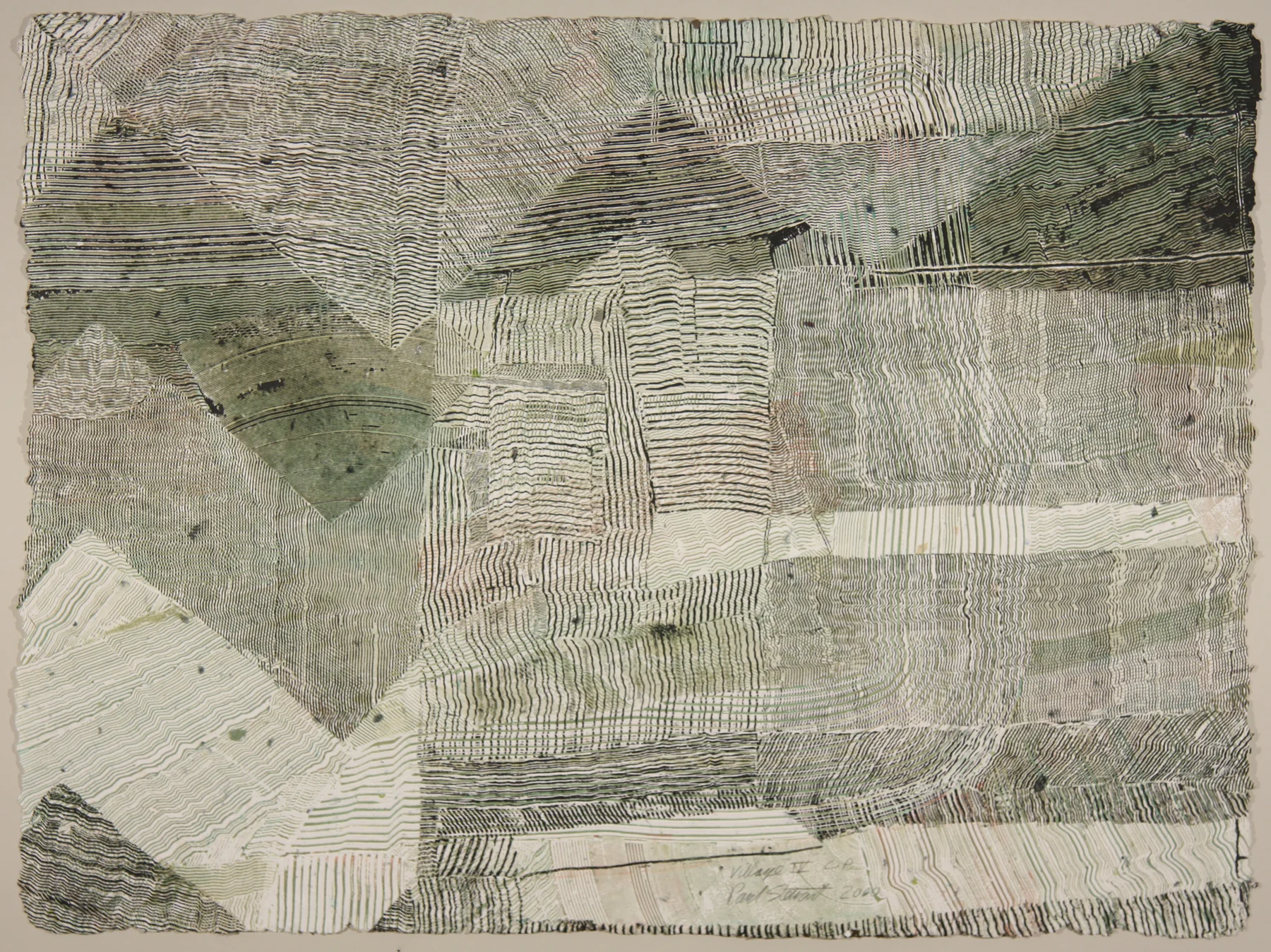 Village IV 2000, high-relief intaglio, 29" x 39", ed: C.P. SOLD