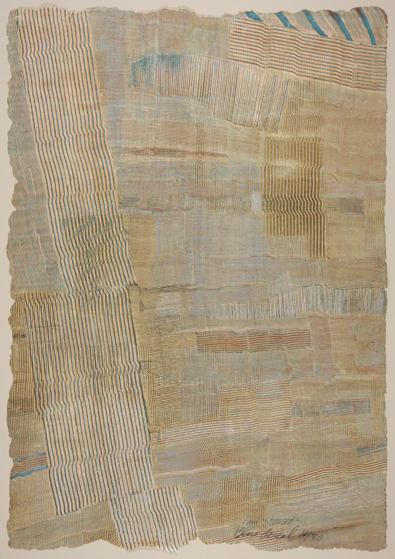 Blue Aerial 1999, high-relief intaglio, 35" x 24.5", ed: 30. SOLD