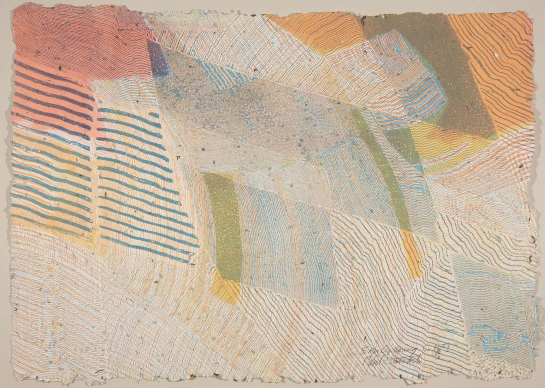 Sky Opening (CP#1) 1998, high-relief intaglio, 20" x 28", ed: C.P.#1 $1000.*