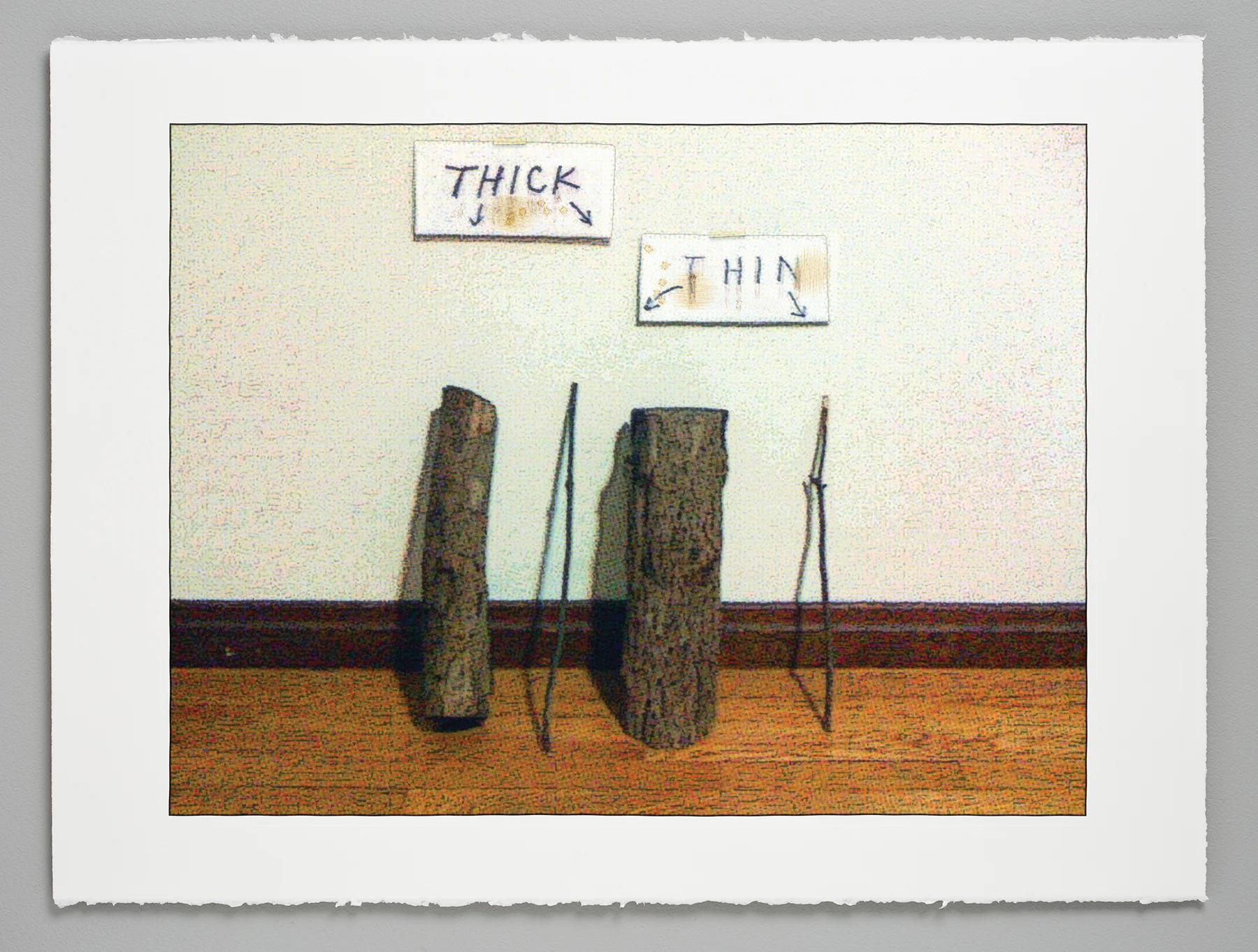 Thick + Thin 2012, screenprint, 22” x 30”, ed: 10, $1200.*
