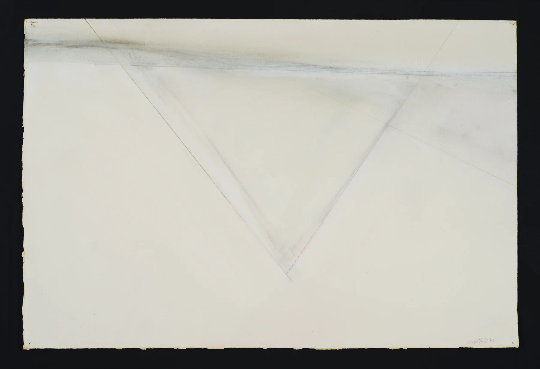 Salt Lake 1985, painting on paper/gouache + drawing, 24" x 35.75”, $2400.*