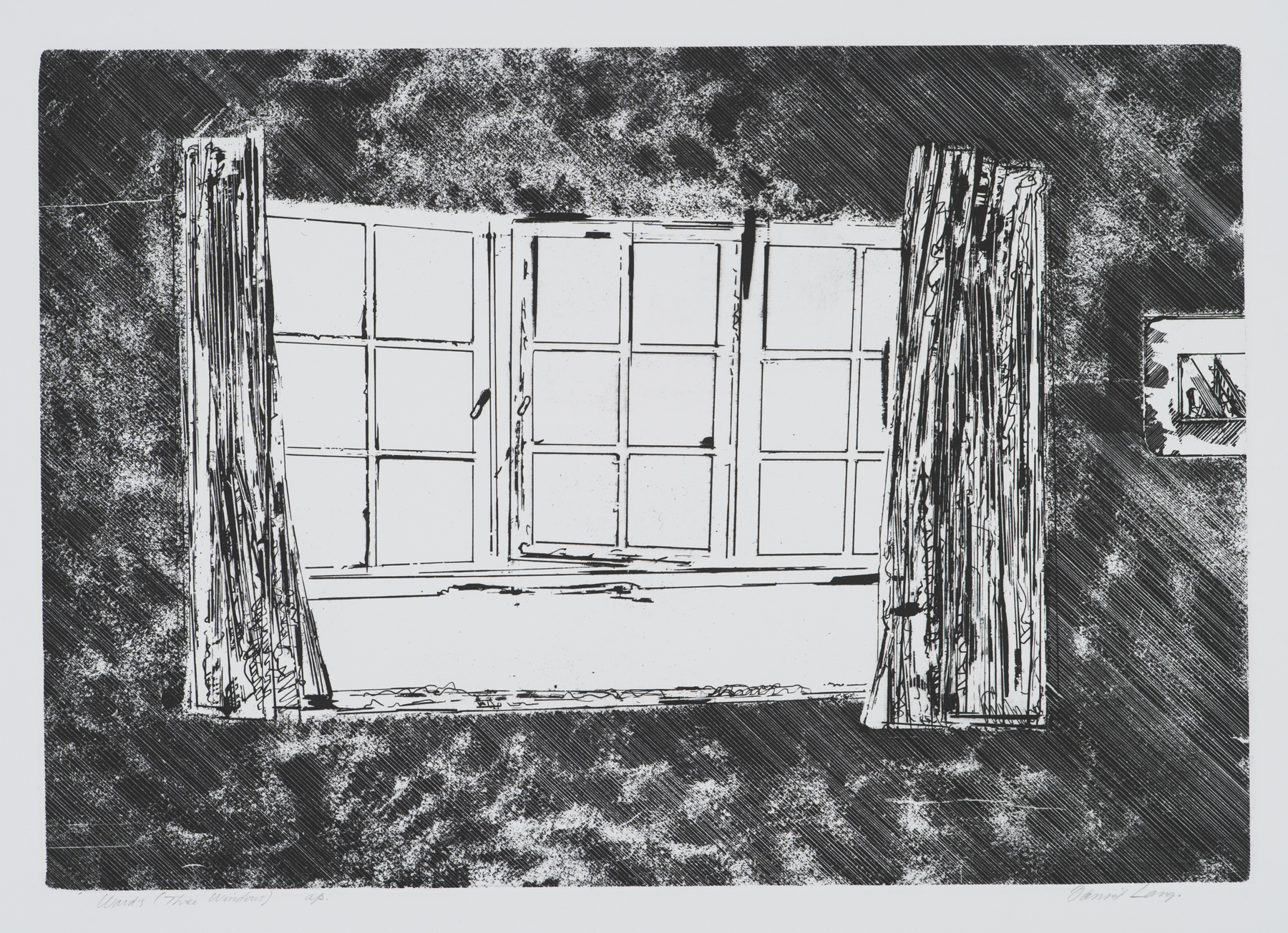 Wards (Three Windows) 1996, etching, 24.25" x 31.25", ed: A.P., $1000.* (rare)