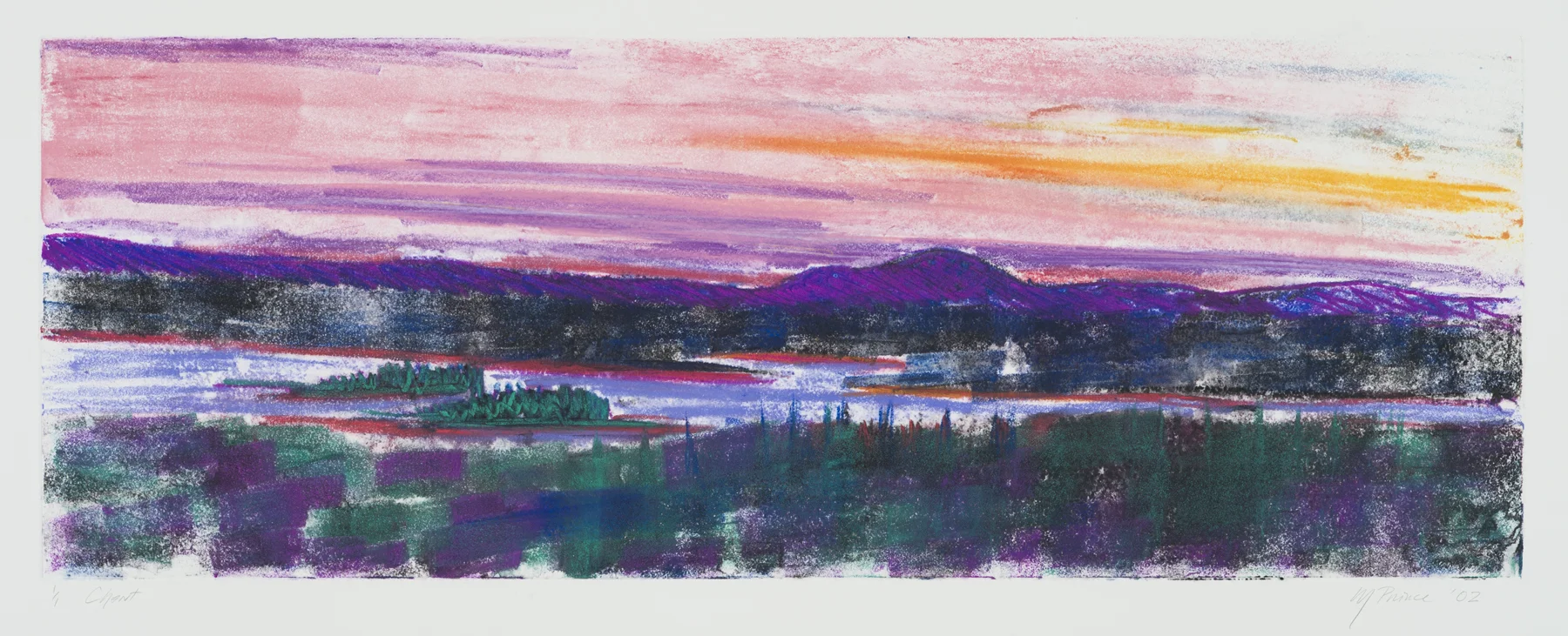 Chant 2002, monotype, 20.375” x 42.125”, $900.*