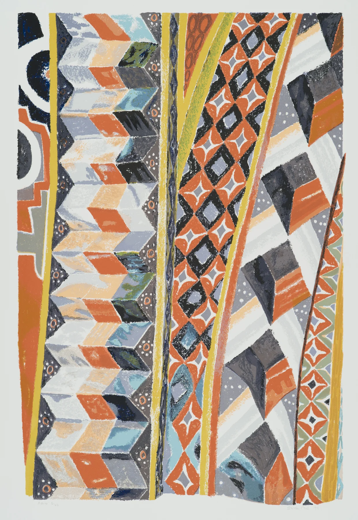 Assisi 1999, 11-c screenprint, sh: 41"x 28.5", ed: 62. $1000.