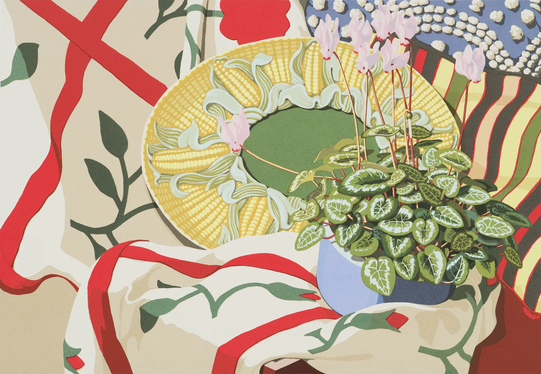 Souvenir 1989, 18-color screenprint, sh: 22"x 30", ed: 61. $1500.